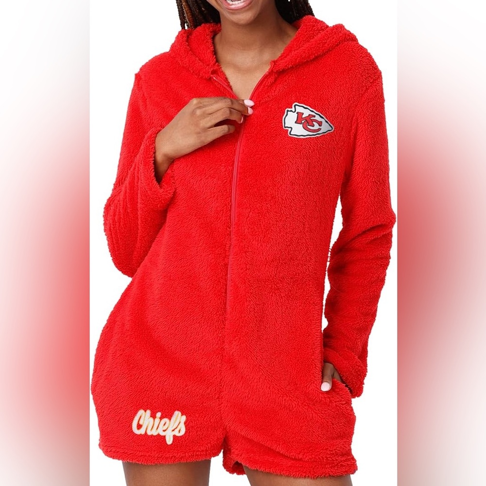 Kansas City Chiefs Cozy Lounge Onesie Sleepwear
